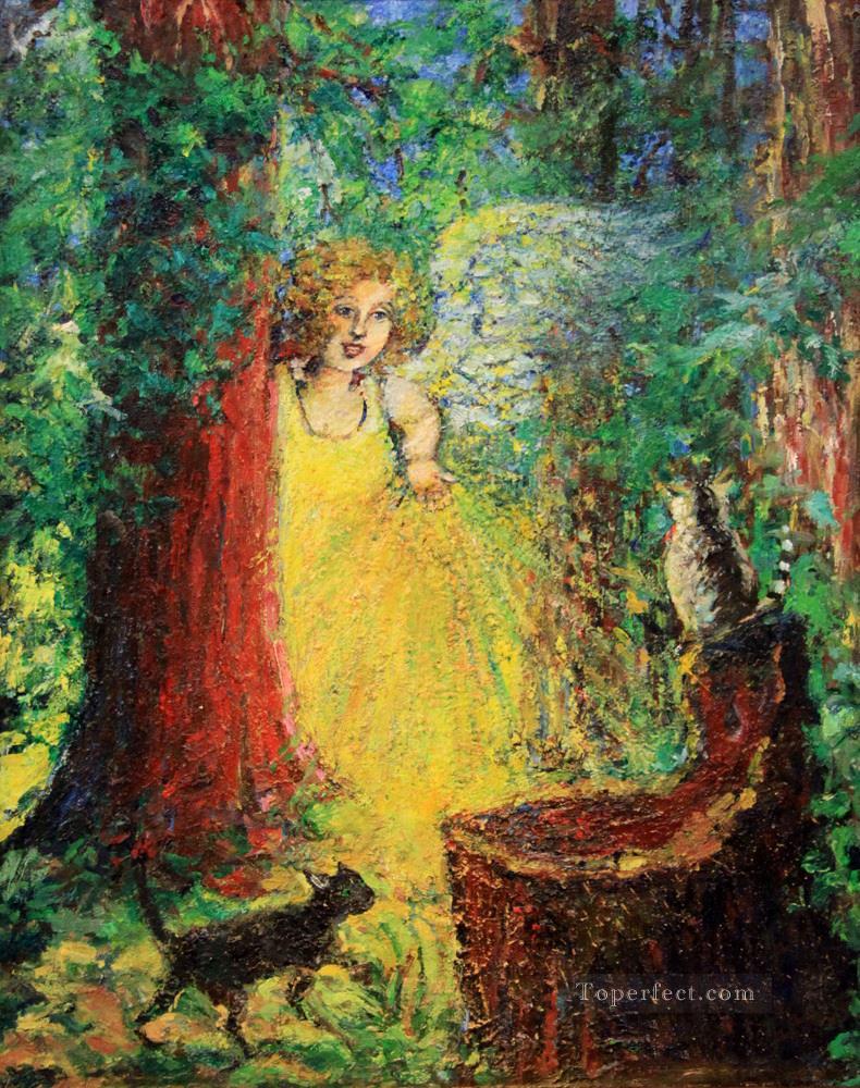 Ring Fairy with texture Oil Paintings